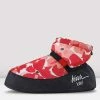 BLOCHSTORE-US Adult Hibiscus Print Ankle Warm Up Booties