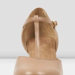 BLOCHSTORE-US Ladies Split Flex Leather Character Shoes 11 BLOCHSTORE-US Ladies Split Flex Leather Character Shoes -POINTESHOES SHOP S0390L TAN FRONT