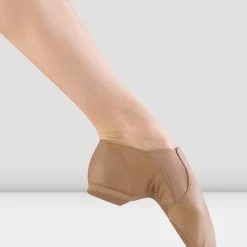 BLOCHSTORE-US Ladies Leather Elasta Jazz Booties -POINTESHOES SHOP S0499 Tan2