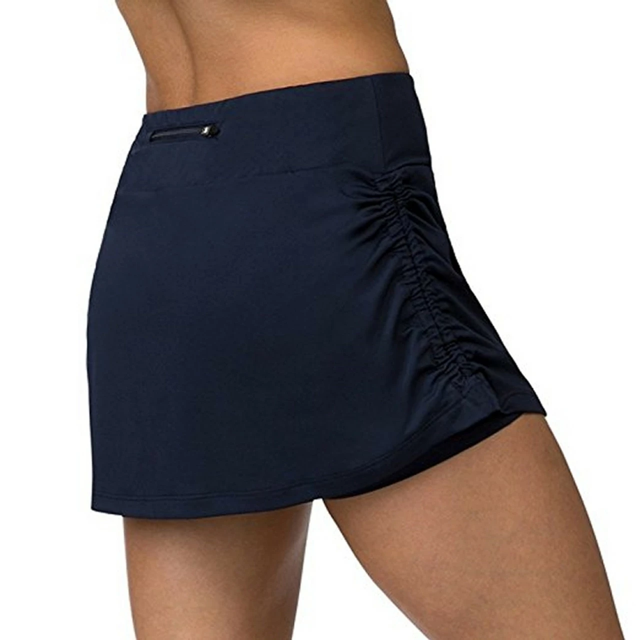 Fila Shirred Side Skort In Black, White Or Navy 2 Fila Shirred Side Skort In Black, White Or Navy - Image 2